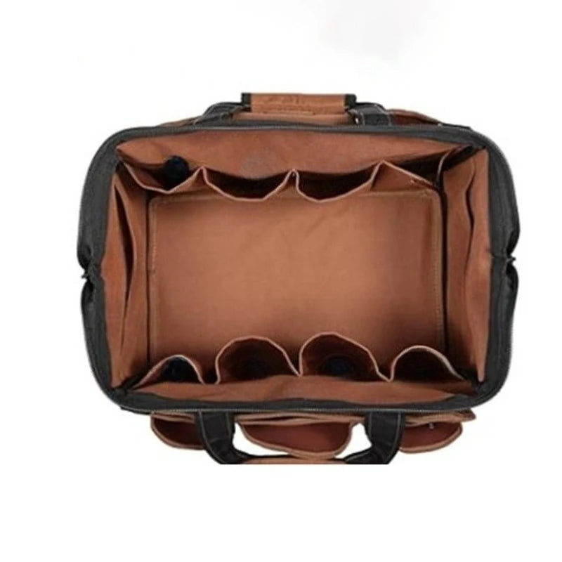 Electrician Tool Bag Professional Carpentry Working Tool Bag Multifunctional Complete Kit Toolkits Set Thickening Oxford Toolkit