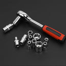 Kit de ferramentas de aço inoxidável para reparo de carros e motos off-road - Acessórios completos para manutenção automotiva.