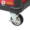 Carrinho de ferramentas com gavetas, armário e rodinhas para mecânico.