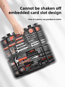 Conjunto de ferramentas multifuncionais para manutenção doméstica, ferramentas portáteis para veículos, martelo profissional, alicate, chave inglesa e ferramentas manuais.