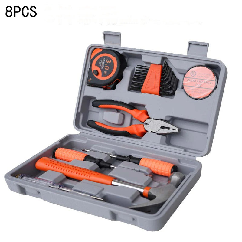 Novo conjunto de ferramentas manuais, conjunto de ferramentas combinadas, multifuncional, para uso doméstico, caixa de ferramentas manual para marcenaria, conjunto de ferramentas para reparos manuais.