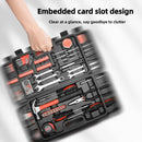 Conjunto de ferramentas multifuncionais para manutenção doméstica, ferramentas portáteis para veículos, martelo profissional, alicate, chave inglesa e ferramentas manuais.