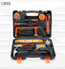 Novo conjunto de ferramentas manuais, conjunto de ferramentas combinadas, multifuncional, para uso doméstico, caixa de ferramentas manual para marcenaria, conjunto de ferramentas para reparos manuais.