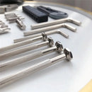 Conjunto de 27 peças de ferramentas manuais para reparo de máquinas, incluindo caixa de lata, relógio de carro, ferramentas digitais, chaves de fenda, alicates e muito mais.